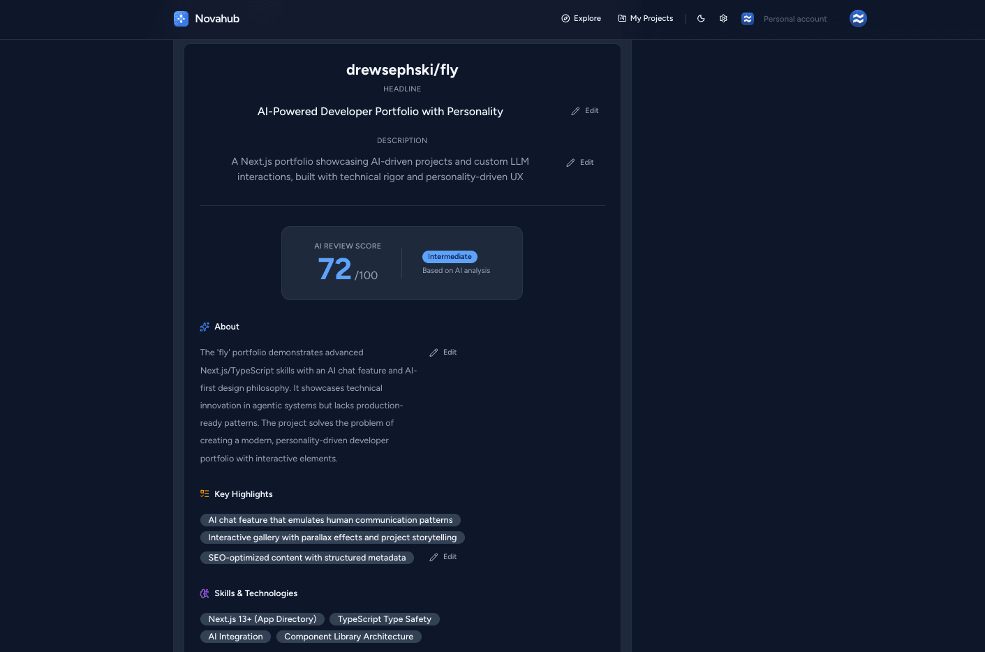 NovaHub screenshot