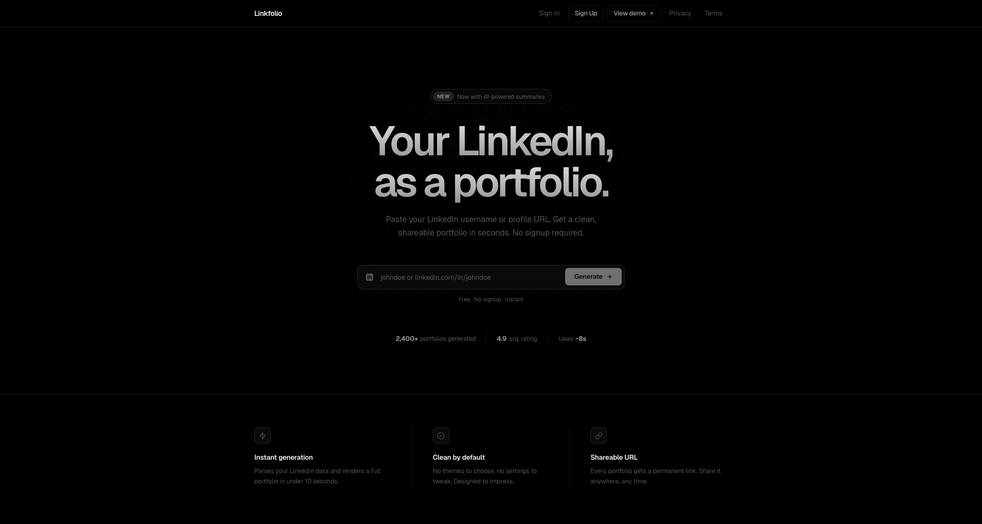Linkfolio